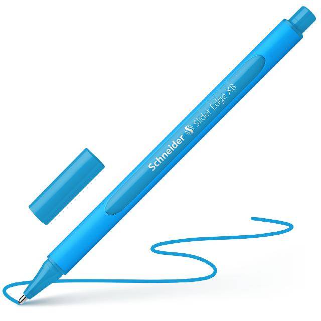 Kugelschreiber Slider Edge XB hellblau-0