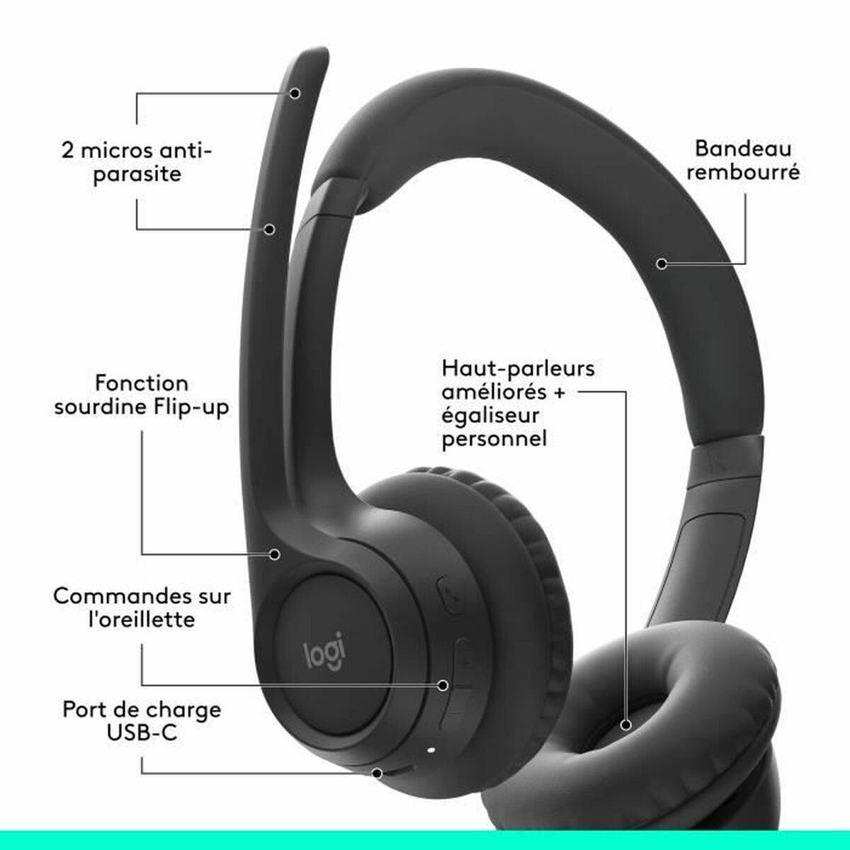 Logitech Zone 300 - Headset - On-Ear - Bluetooth-1