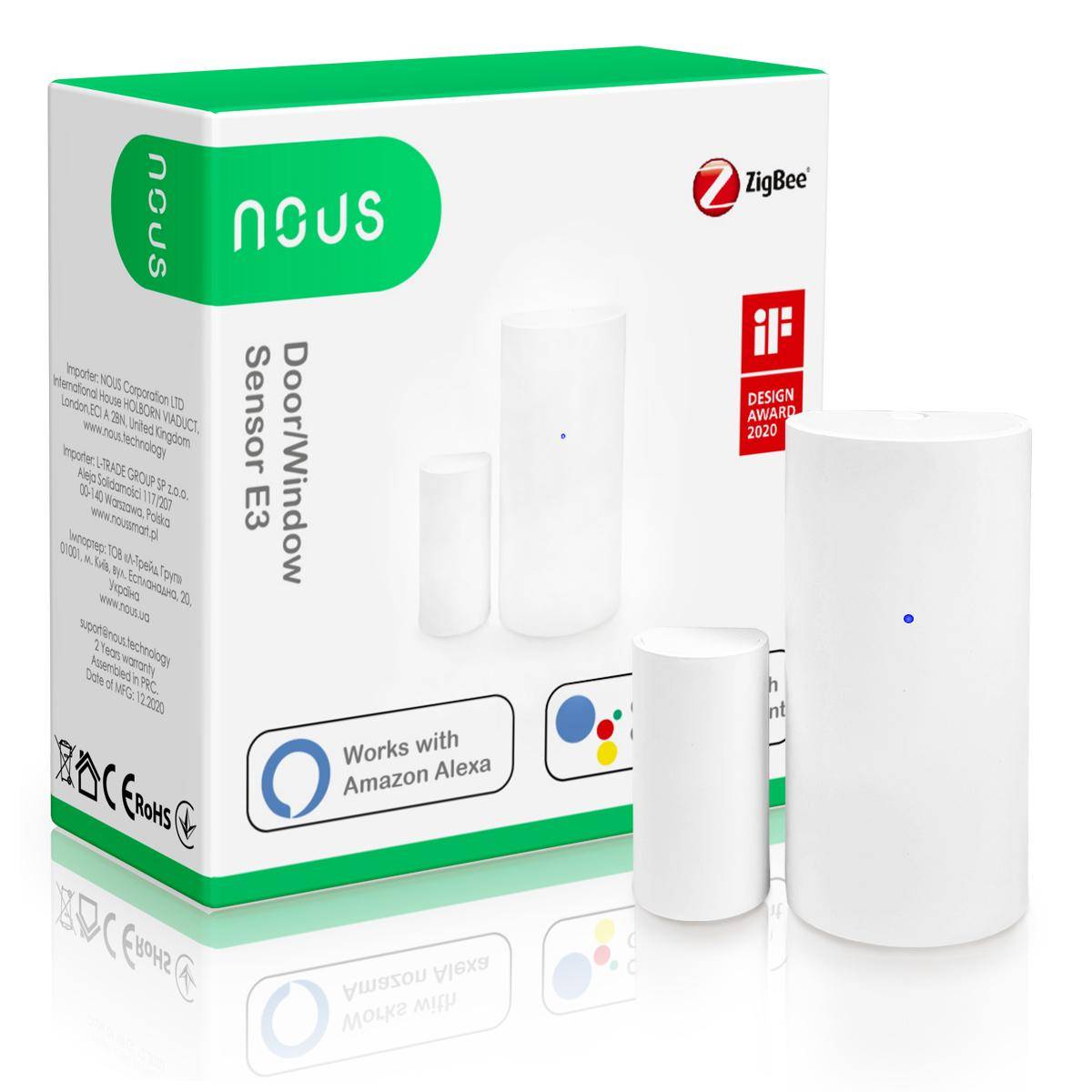 Nous E3 Tuer-/Fenstersensor ZigBee ZigBee3.0-0