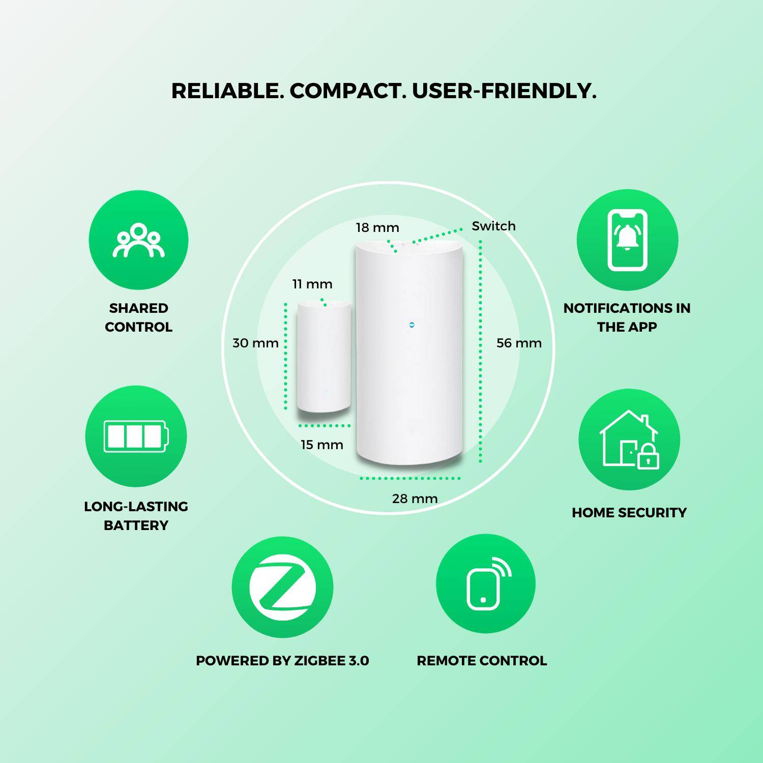 Nous E3 Tuer-/Fenstersensor ZigBee ZigBee3.0-1