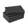HMF ODR100 Koffereinlagen mit Rasterschaumstoff für Outdoor-Fotokoffer, 3er Set, 24 x 18 cm