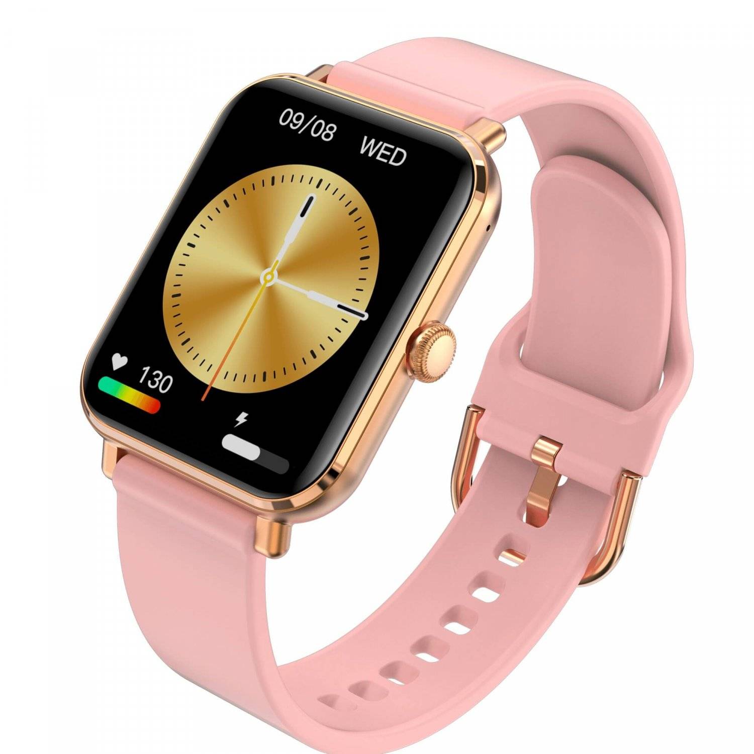 Smartwatch GRC Classic Anruf & SMS Touch Display AMOLED 1,78" Silikon Rosa-1