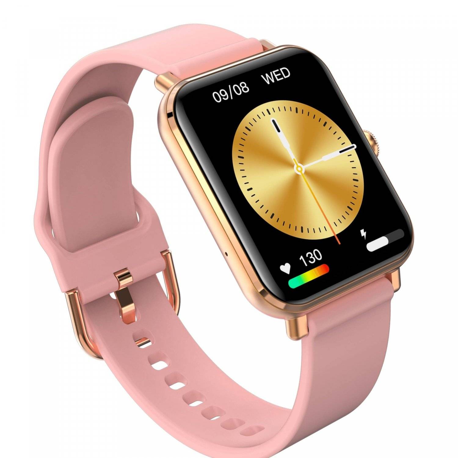 Smartwatch GRC Classic Anruf & SMS Touch Display AMOLED 1,78" Silikon Rosa-2