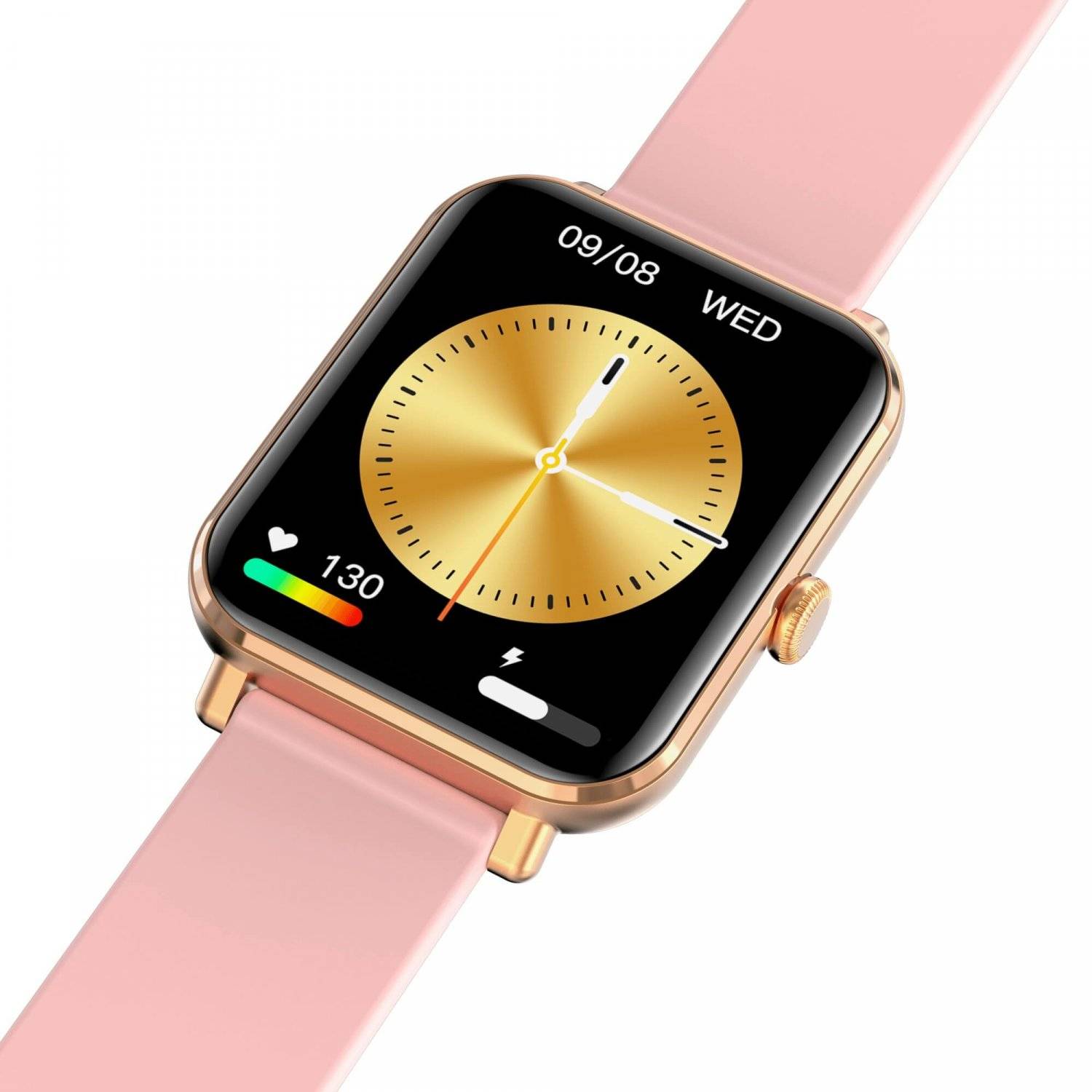 Smartwatch GRC Classic Anruf & SMS Touch Display AMOLED 1,78" Silikon Rosa-3