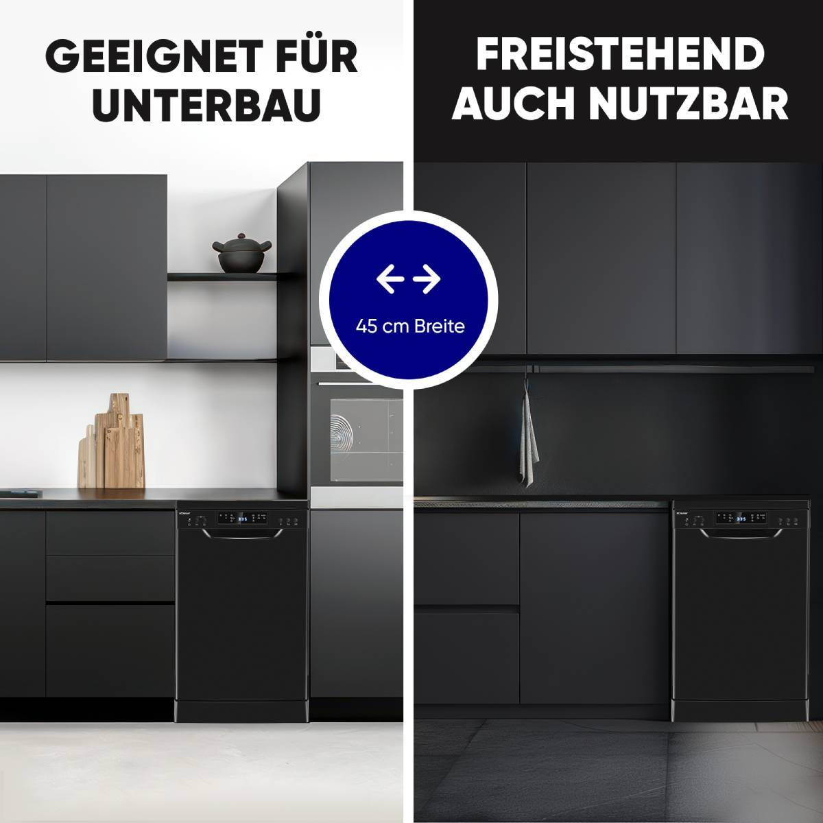 Bomann Geschirrspüler GSP 7418 schwarz-glänzend-1