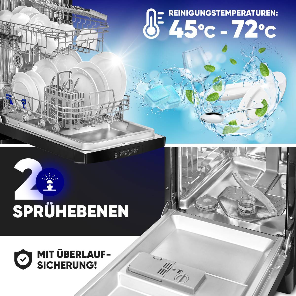 Bomann Geschirrspüler GSP 7418 schwarz-glänzend-4