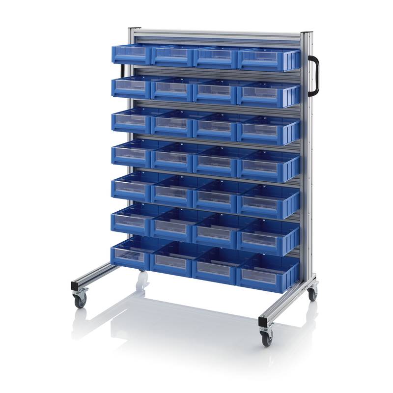 Systemwagen für Regalkästen, Abmessungen B x T x H, 112 x 65 x 135 cm-0