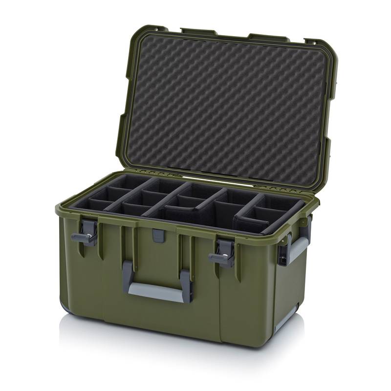 Schutzkoffer Pro Trolley, Außenmaße L x B x H, 60 x 40 x 33,3 cm-0