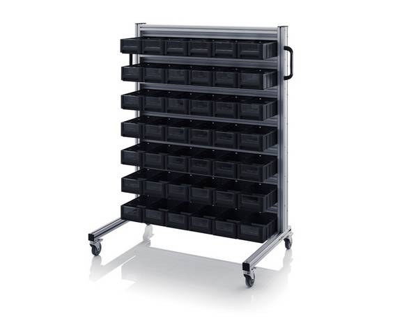 ESD-Systemwagen für Regalkästen, Abmessungen B x T x H, 112 x 65 x 135 cm