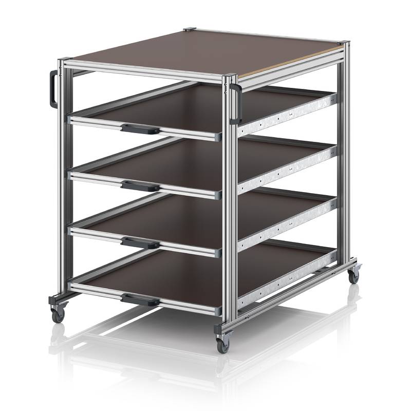 Systemwagen im Palettenformat, Außenmaße L x B x H, 130 x 106,2 x 134,6 cm-0