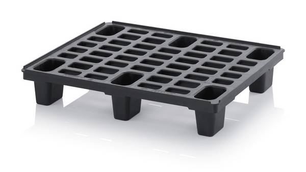 Leichtpaletten mit Sicherungsrand, Abmessungen L x B x H, 80 x 60 x 13,7 cm