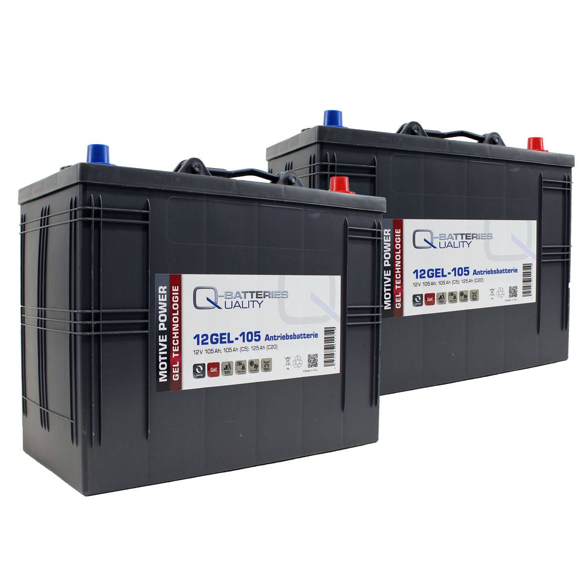 Ersatzakku für Kärcher Reinigungsmaschinen Scheuersaugmaschinen Gel Batterie 24V 105Ah (2 Stück)-0