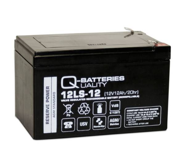 Ersatzakku für Panasonic LC-RA1212PG1 12V 12Ah AGM Batterie VdS-0