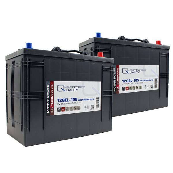 Ersatzakku für Kärcher Reinigungsmaschinen Scheuersaugmaschinen Gel Batterie 24V 105Ah (2 Stück)