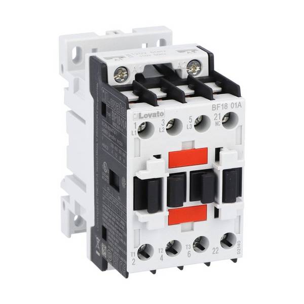 Lovato Electric BF1801A23060 3-poliger Schütz 690V/AC, 10kW, 18A, Spulenspannung 230V 60Hz, 1xÖffnerkontakt