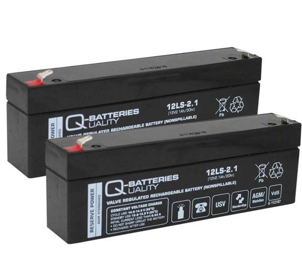 Q-Batteries Ersatzakku für Badewannenlifter und Patientenlifter 24V 2,1Ah (2 ...