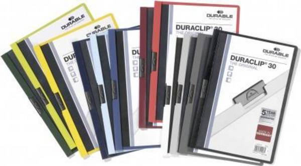 DURABLE Klemmhefter Duraclip DIN A4 dunkelgrün 220032