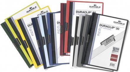 DURABLE Klemmhefter Duraclip DIN A4 dunkelgrün 220032-0