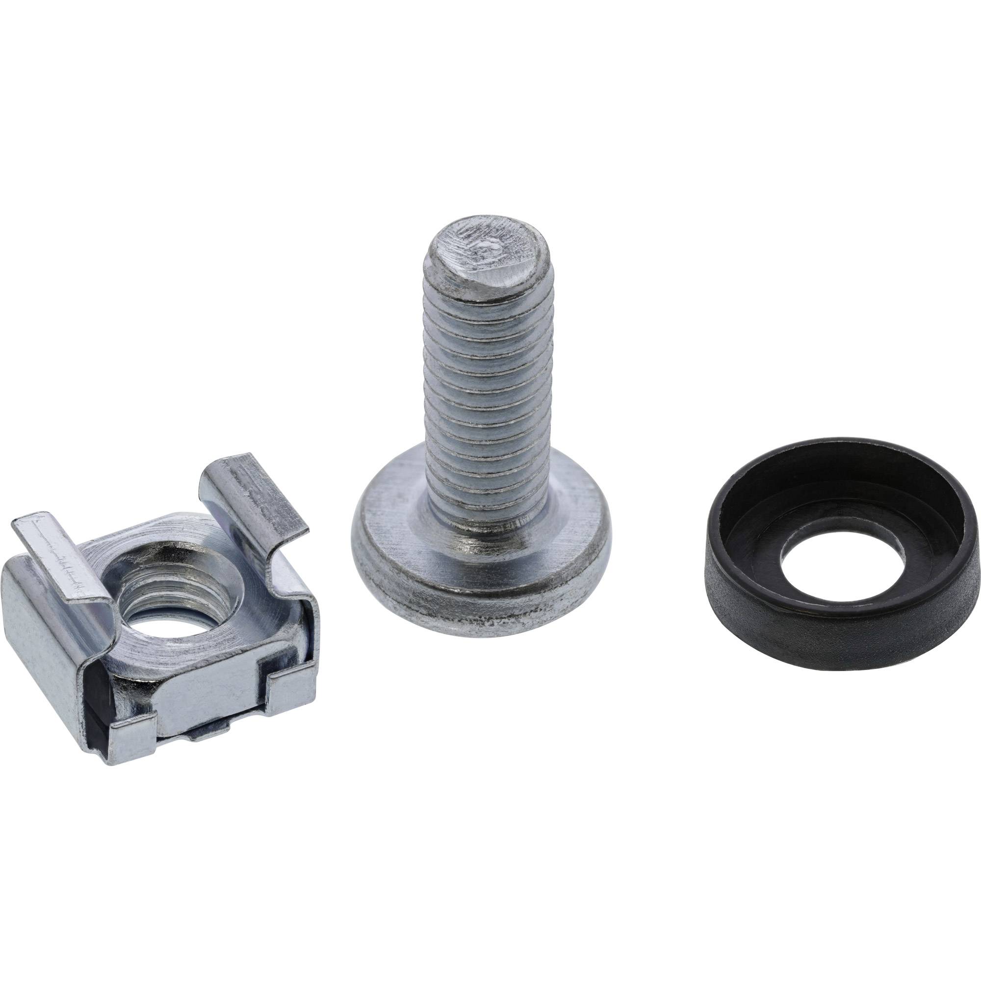 InLine® Käfigmutternset M6, je 100x Käfigmuttern, Unterlegscheiben, Schrauben-0