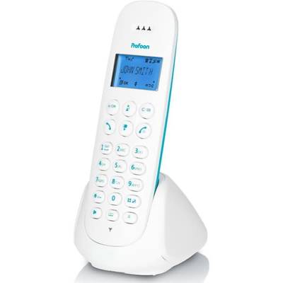PROFOON PDX-300BW - DECT-Telefon mit 1 Mobilteil, blau