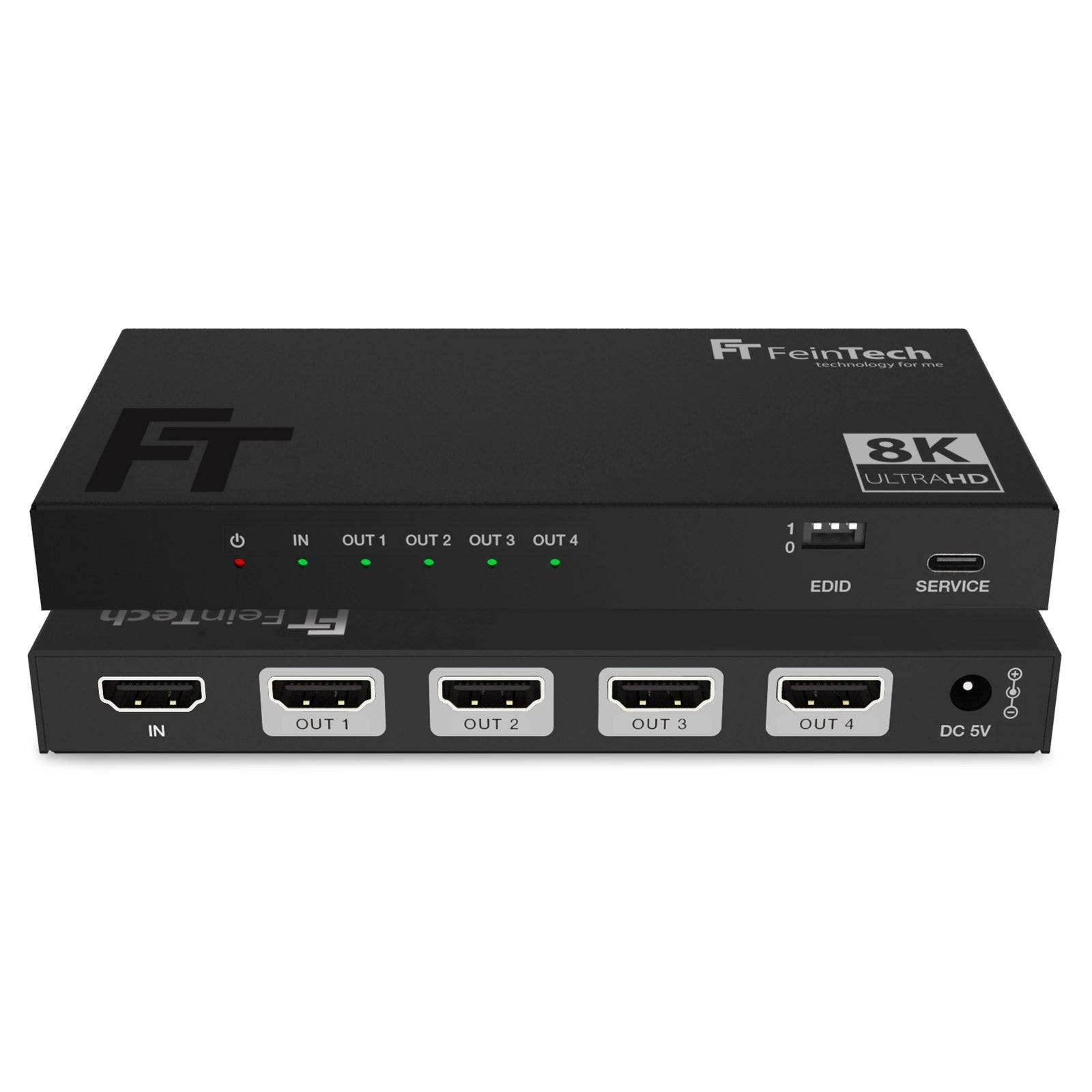 FeinTech SP410 HDMI 2.1 Splitter 1 In 4 Out mit Downscaler 8K 4K-0