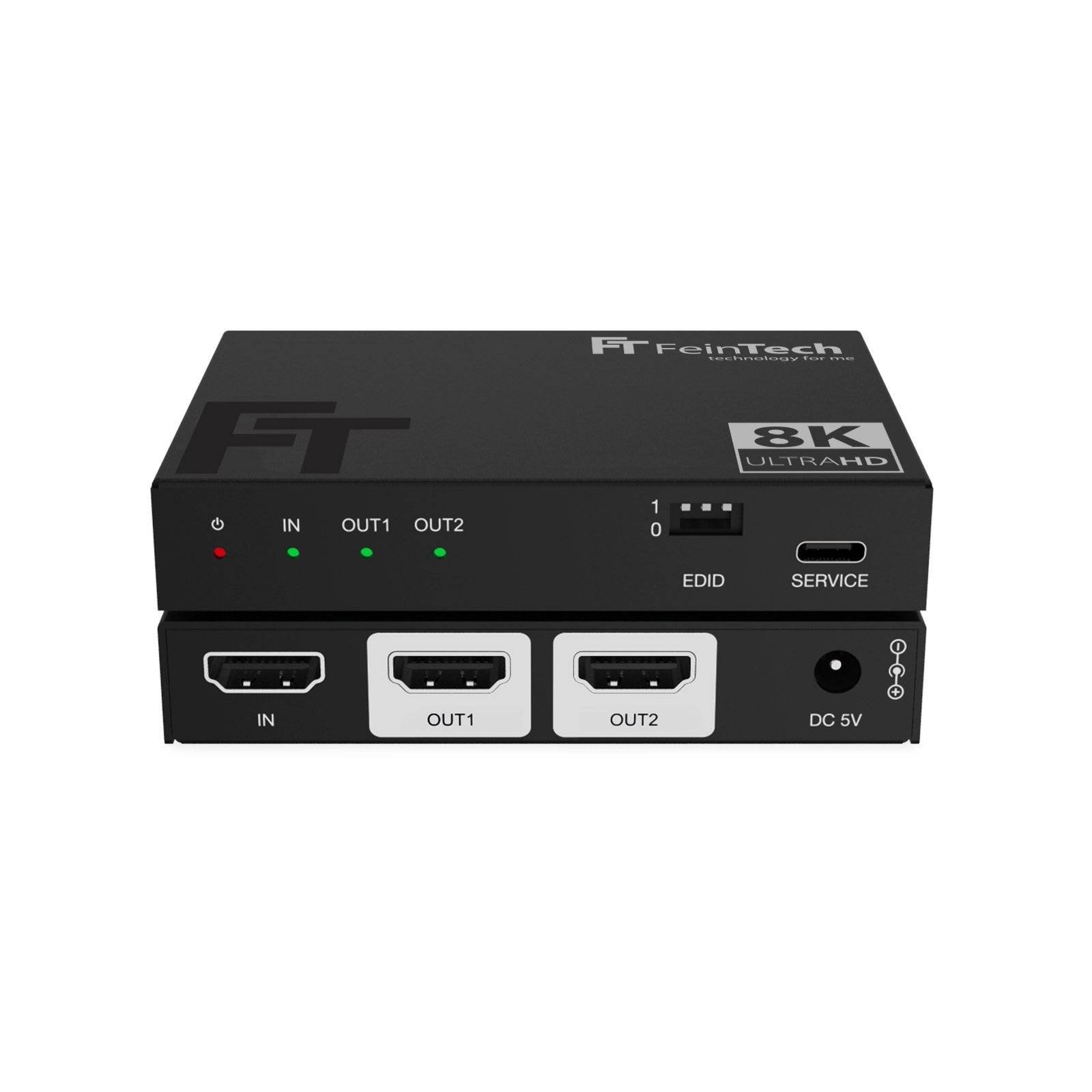 FeinTech SP210 HDMI 2.1 Splitter 1 In 2 Out mit Downscaler 8K 4K-0