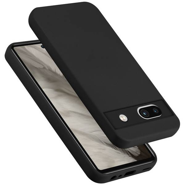 Cadorabo Schutzhülle für Google Pixel 7A Hülle in Schwarz Handyhülle Case Cover TPU Etui