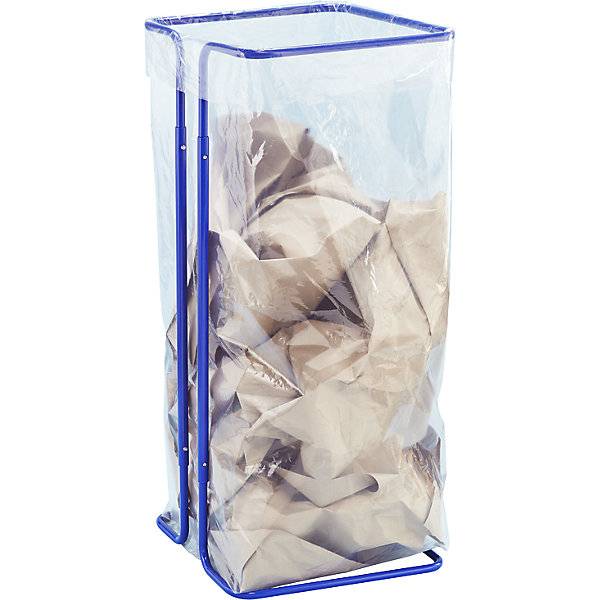 Müllsackträger stationär Volumen bis 400 l blau. Etablissements Mottez & Cie SA 79717149-1