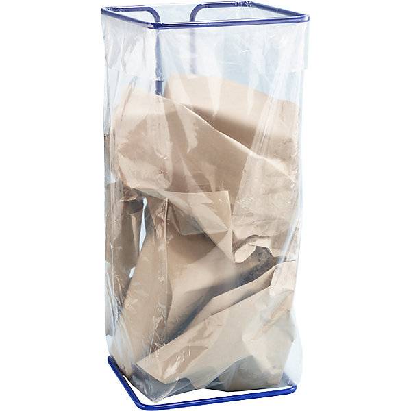 Müllsackträger stationär Volumen bis 400 l blau. Etablissements Mottez & Cie SA 79717149-2