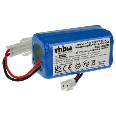 vhbw Akku Ersatz für Rowenta RS-2230002091 für Saugroboter (2600 mAh, 14,8 V, Li-Ion, ohne Gehäuse)-0
