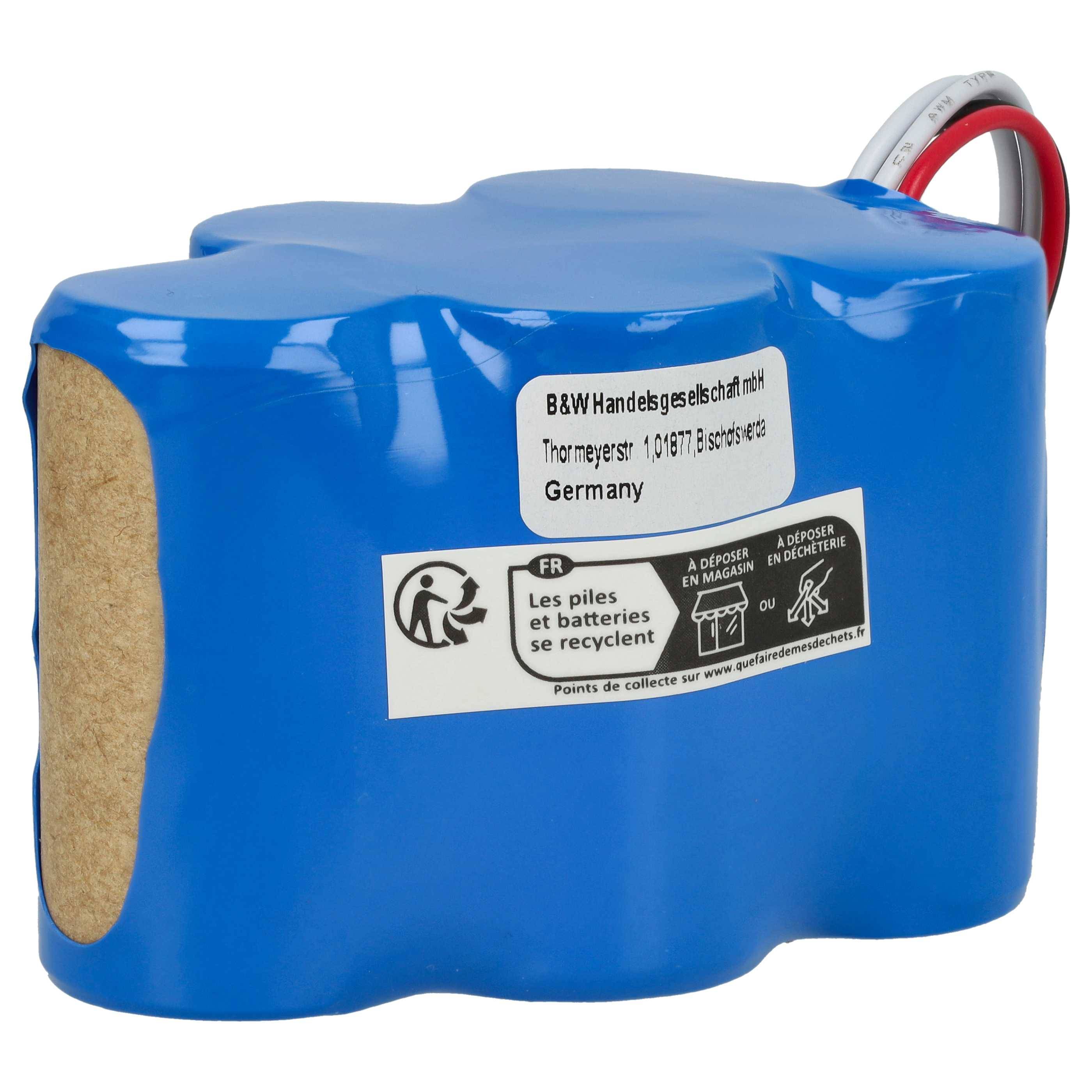 vhbw 3x Akku kompatibel mit Hoover RVC0010 | RVC0011, RVC0011-001 Staubsauger (3300 mAh, 6 V, NiMH)-1