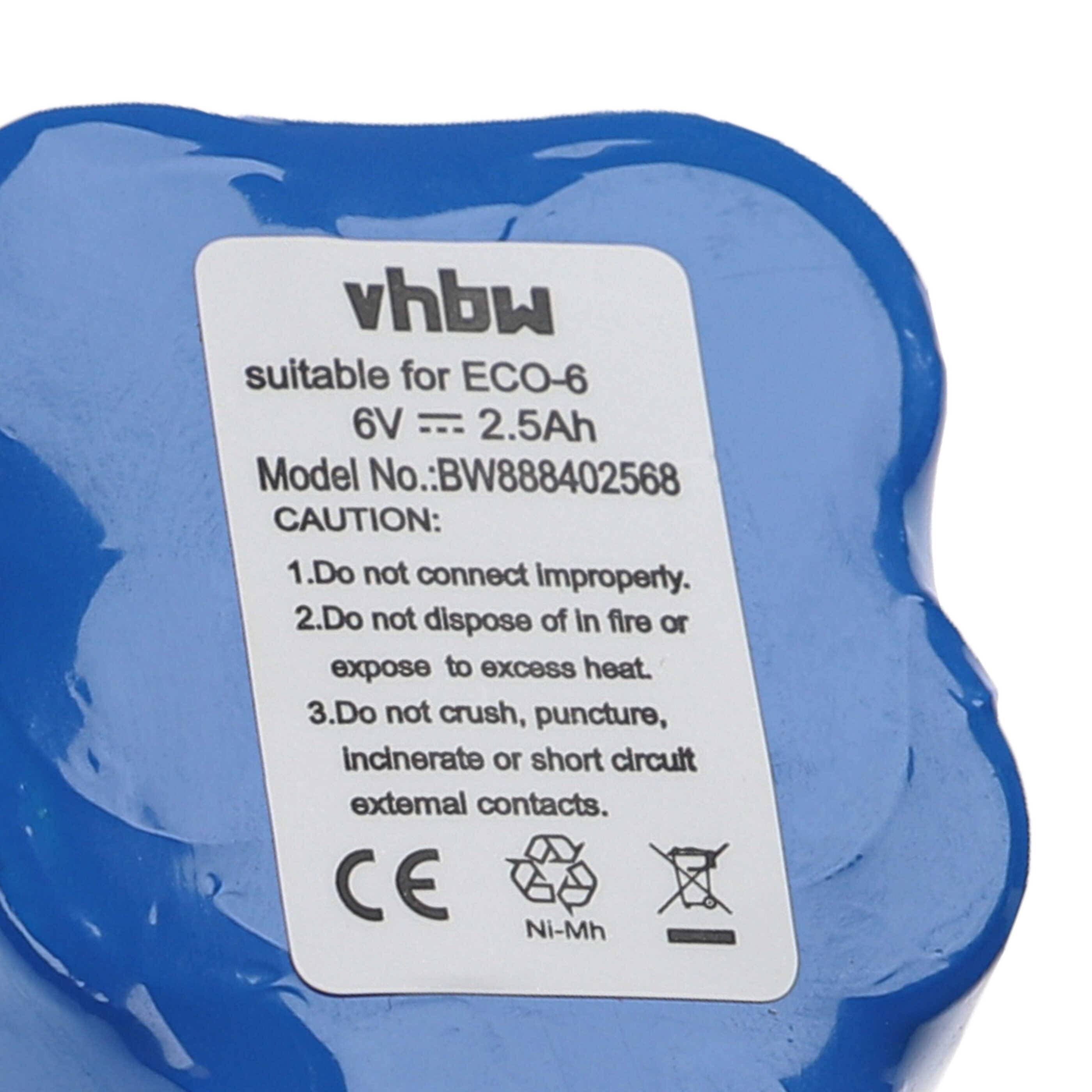 vhbw Akku kompatibel mit Robot RVC0011 | RVC0010 Staubsauger (2500 mAh, 6 V, NiMH)-4