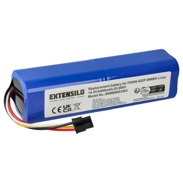 EXTENSILO Akku kompatibel mit Dreame L20 Ultra | RL55L, RLS5-BL0, RLS5-WH0, RLS6LADC, RLS5L, RLS5D Saugroboter (6400 mAh