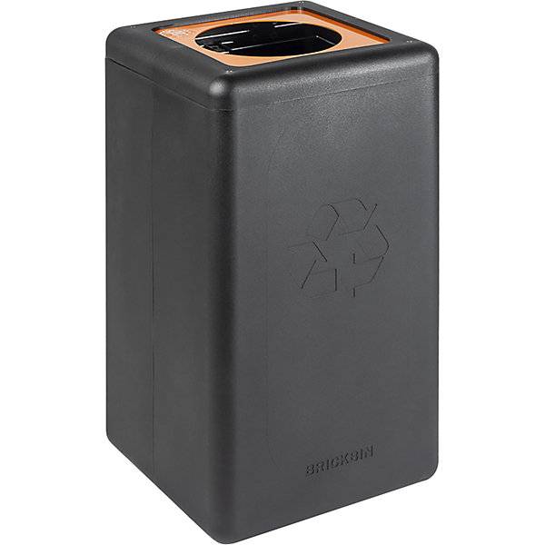 Wertstoffsammler BrickBin Inhalt 65 l schwarz Deckel orange. Vepa Bins Groothandel B.V. 79691249