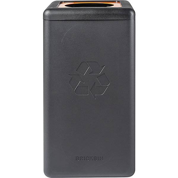 Wertstoffsammler BrickBin Inhalt 65 l schwarz Deckel orange. Vepa Bins Groothandel B.V. 79691249-1
