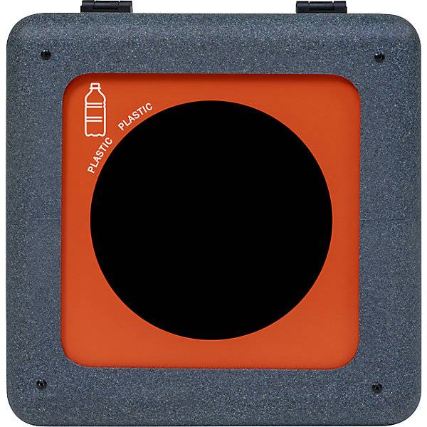 Wertstoffsammler BrickBin Inhalt 65 l grau Deckel rot. Vepa Bins Groothandel B.V. 79691049-1