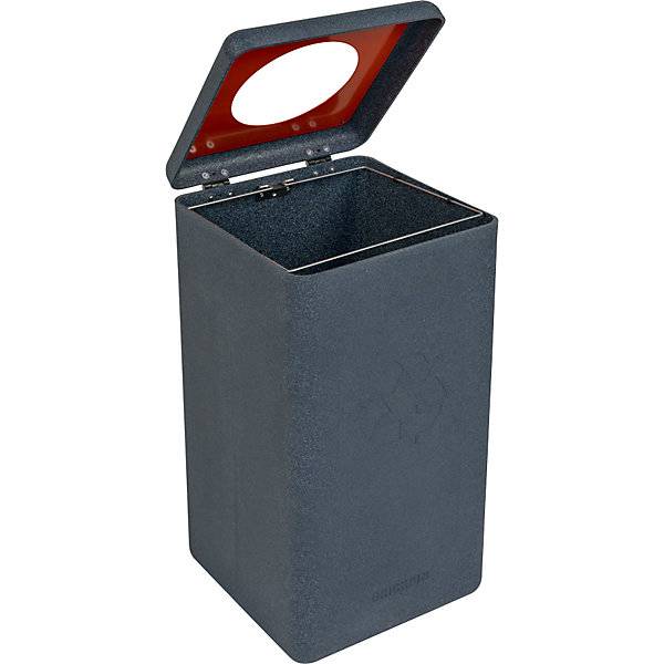Wertstoffsammler BrickBin Inhalt 65 l grau Deckel rot. Vepa Bins Groothandel B.V. 79691049-2