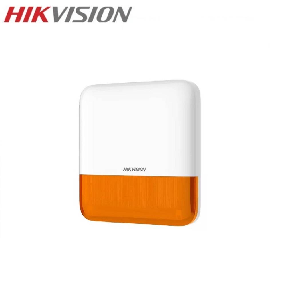 Hikvision DS-PS1-E-WE AX PRO Sirene – Drahtlose Außensirene mit Blitzlicht und Sabotageschutz-1
