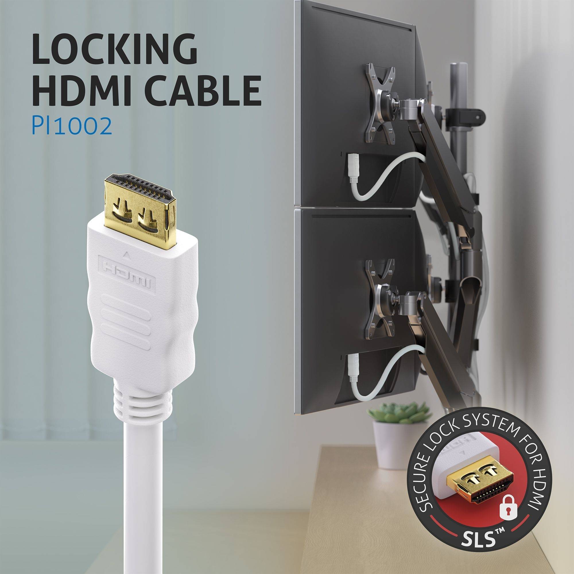 Zertifiziertes 4K High-Speed HDMI-Kabel mit Ethernet-Kanal | weiß, 2.00m​​​​​​​​​​​​​​-2