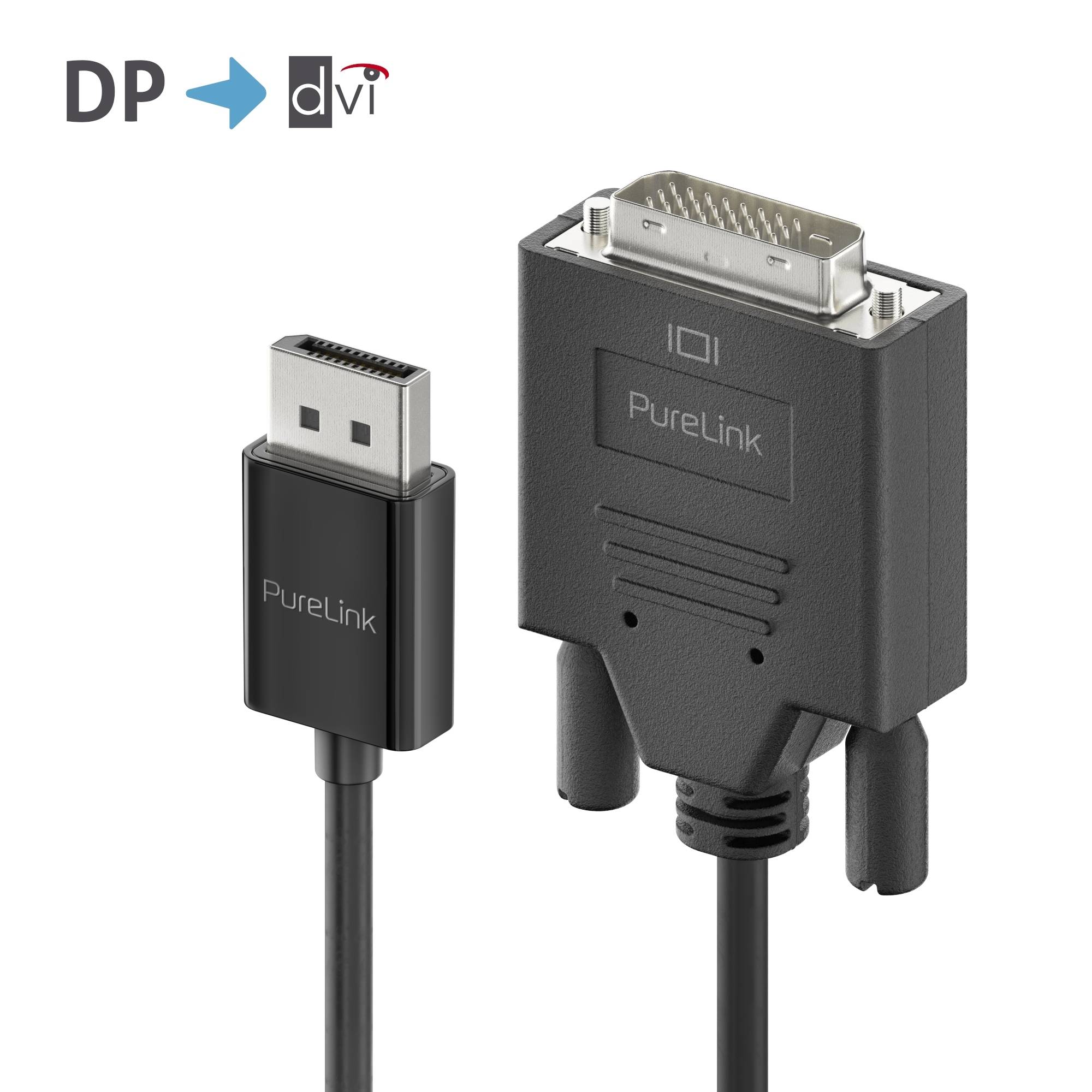 Premium Aktives 2K DisplayPort / DVI Kabel- 2.00m, schwarz-0