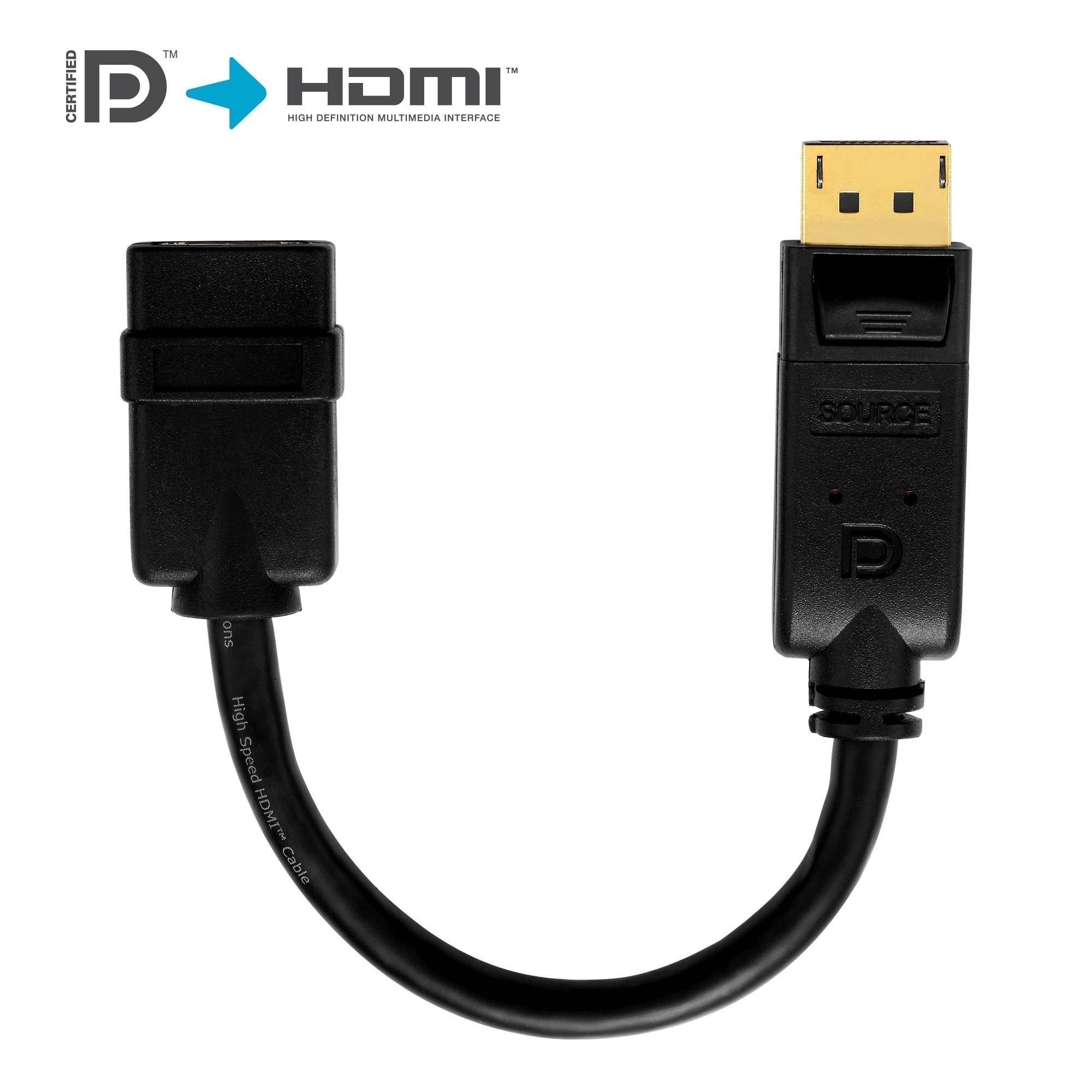 Aktiver 2K DisplayPort/HDMI Portsaver-Adapter-0