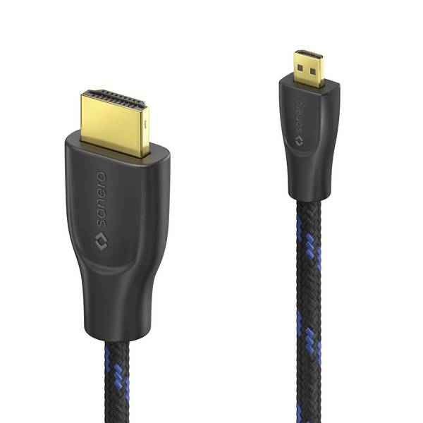 4K Premium High Speed Micro HDMI / HDMI Kabel - 2.00m