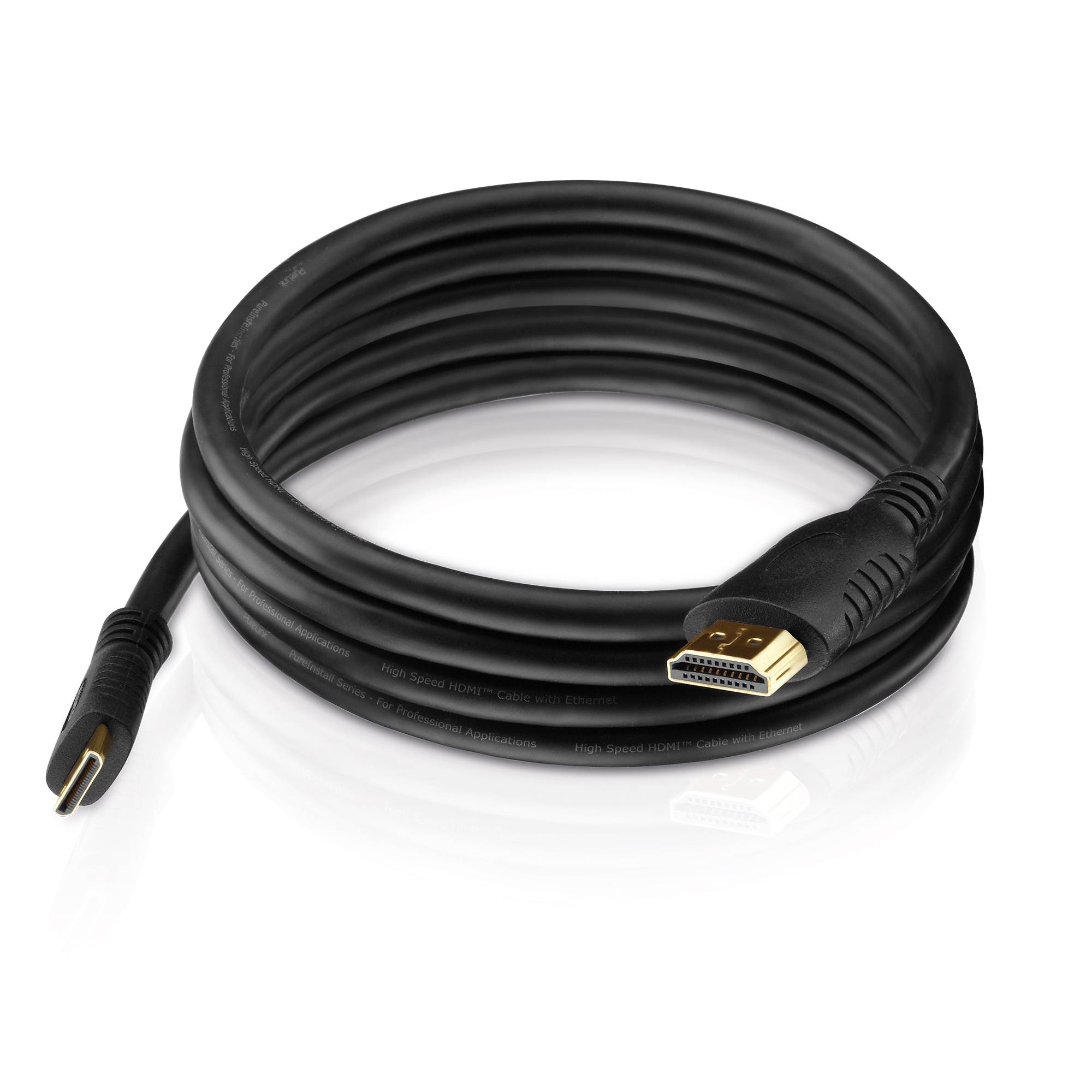 Zertifiziertes 4K Premium High-Speed Mini-HDMI-/HDMI-Kabel |​​ schwarz, 3.00m​​​​​-2