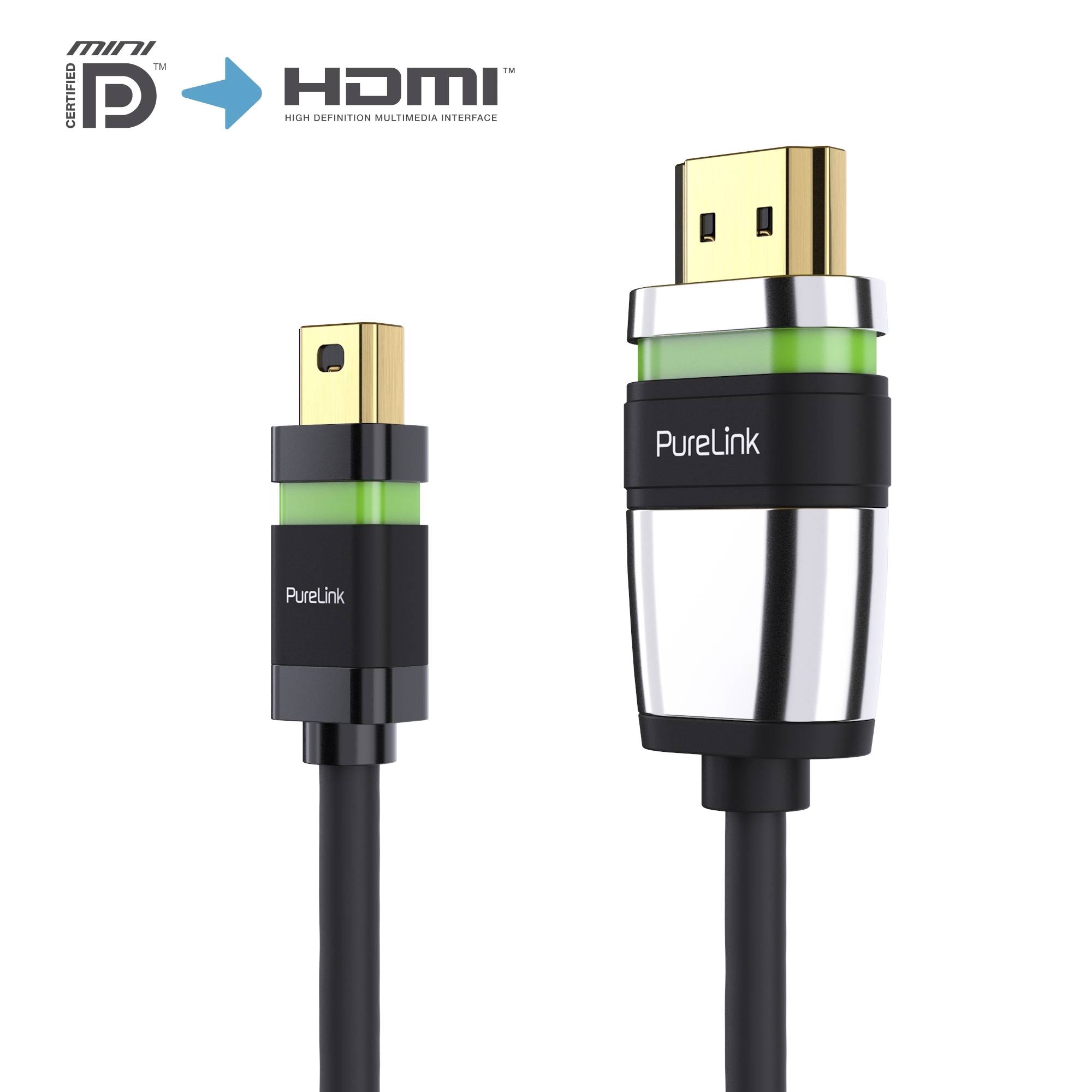 Zertifiziertes aktives 4K Mini DisplayPort / HDMI-Kabel - 1,00 m-0
