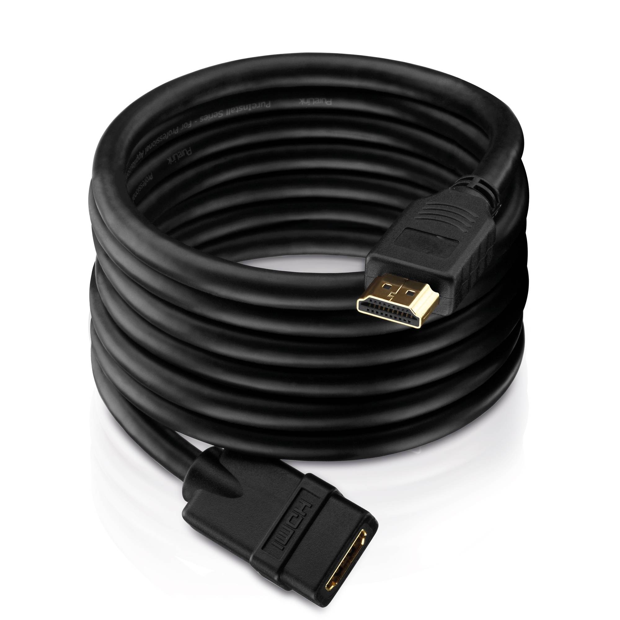 Zertifiziertes 4K Premium High-Speed HDMI-Verlängerungskabel | schwarz, 0.50m-2