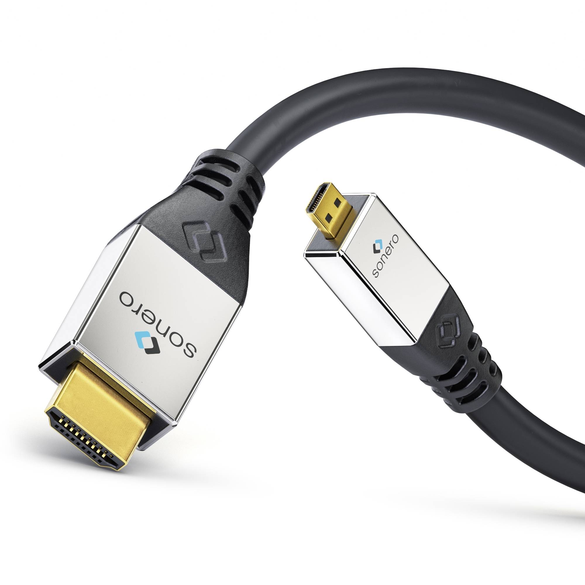 4K High Speed Micro HDMI Kabel mit Ethernet Kanal, 1,00m-1