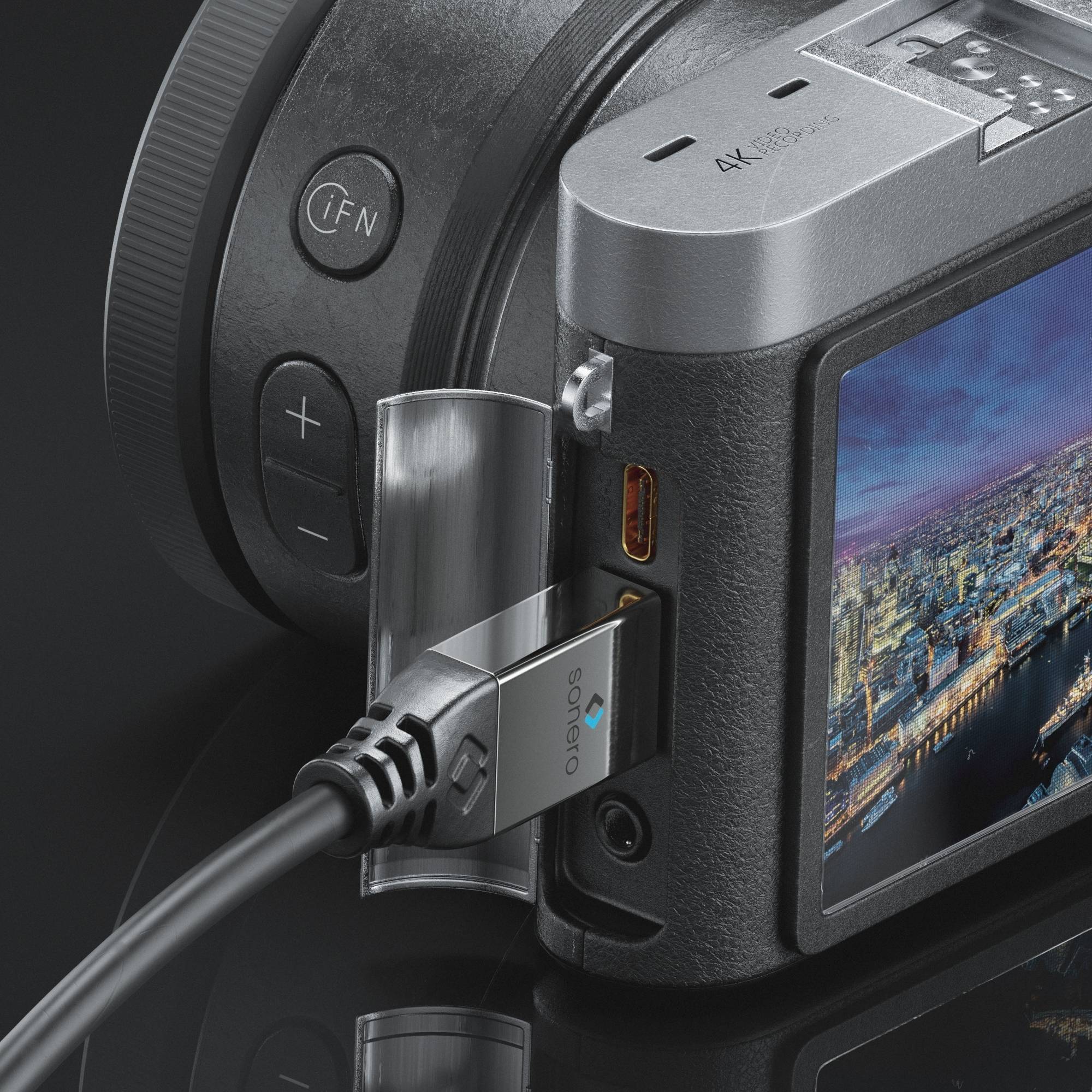 4K High Speed Micro HDMI Kabel mit Ethernet Kanal, 1,00m-3