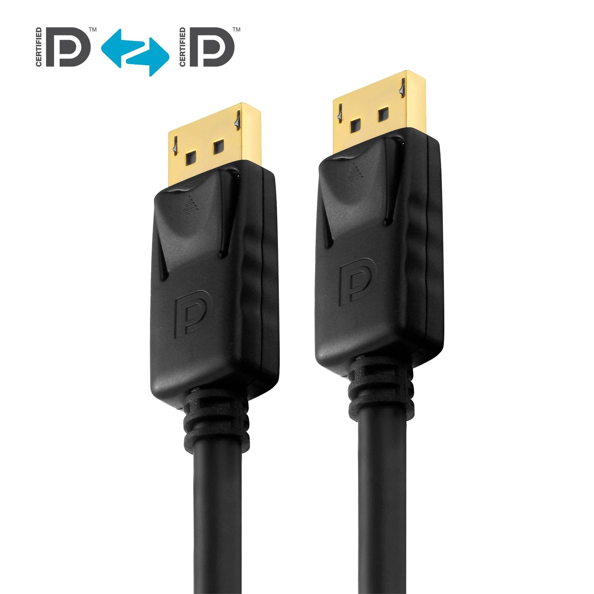 Zertifiziertes 4K DisplayPort-Kabel - schwarz, 20.0m-0