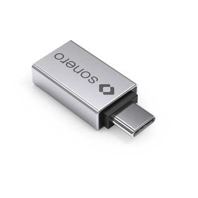 USB-C-Stecker auf USB-A-Buchse, mit OTG-Funktion - alu/silber-0