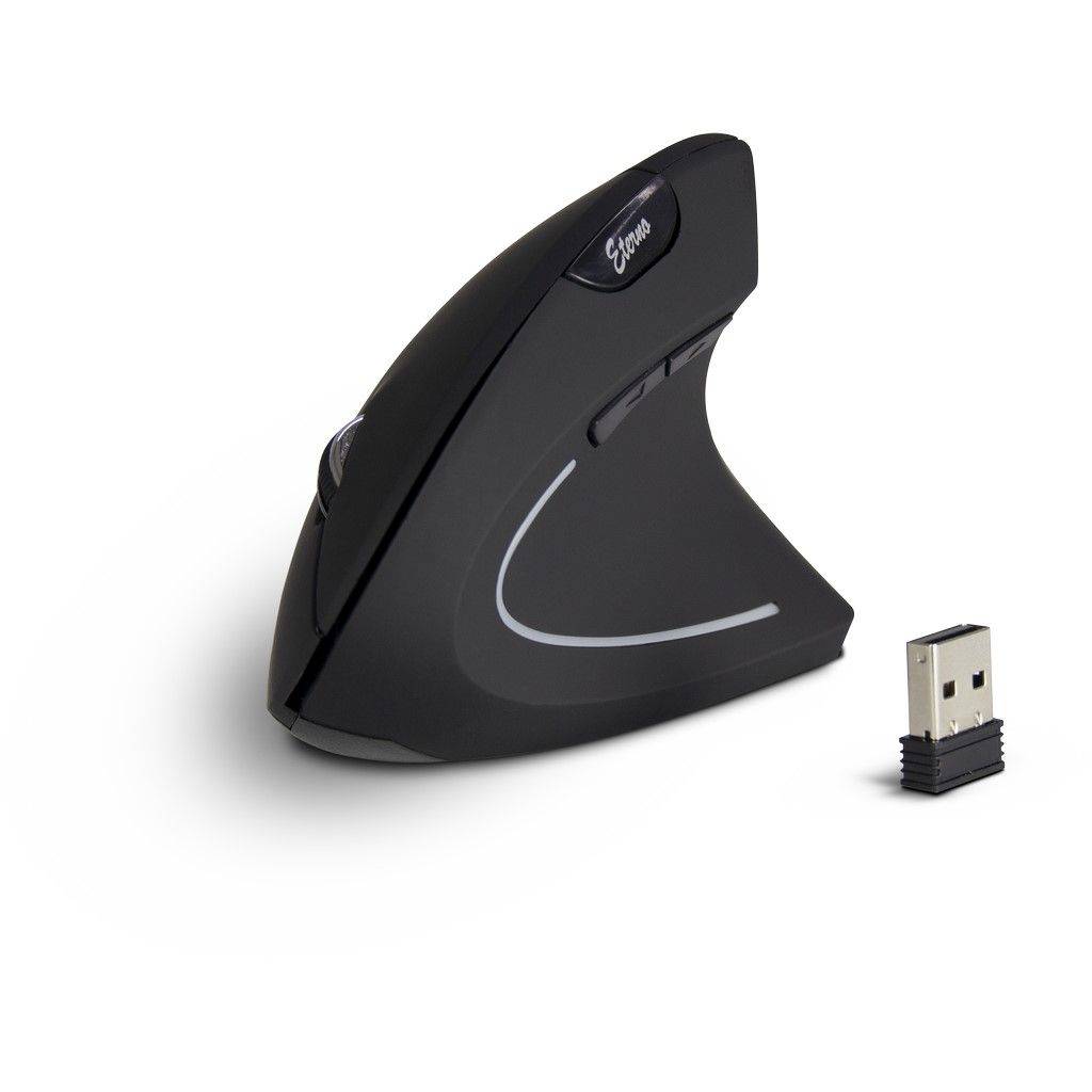 Inter-Tech Eterno KM-206R - Vertikale Maus - ergonomisch - Für Rechtshänder - 6 Tasten - kabellos --3